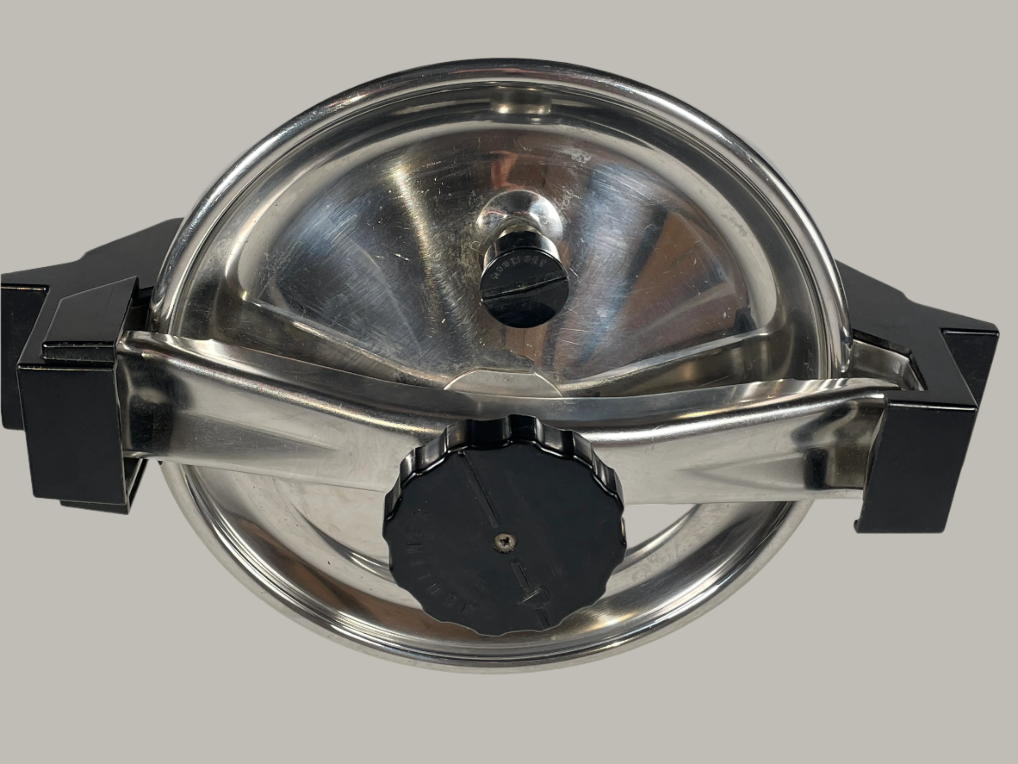 Vintage Moulinex Stainless Steel Pressure Cooker – 10L – France – Bakelite Handles