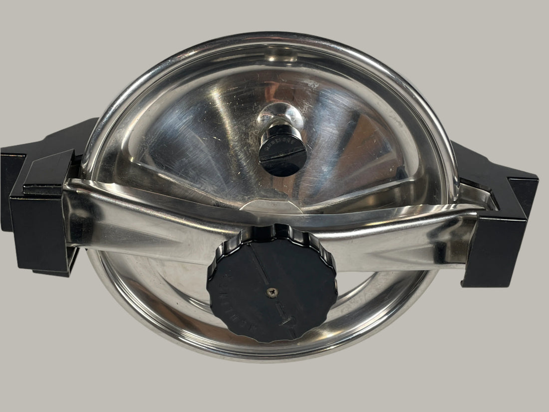 Vintage Moulinex Stainless Steel Pressure Cooker – 10L – France – Bakelite Handles