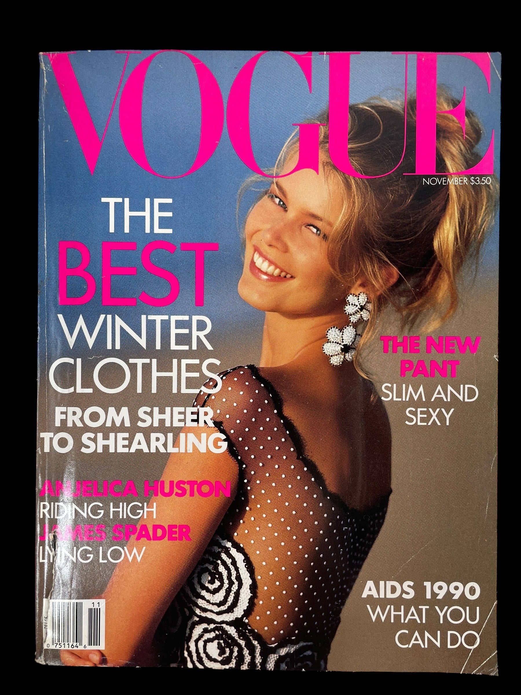 Vogue Magazine – November 1990, Claudia Schiffer Cover