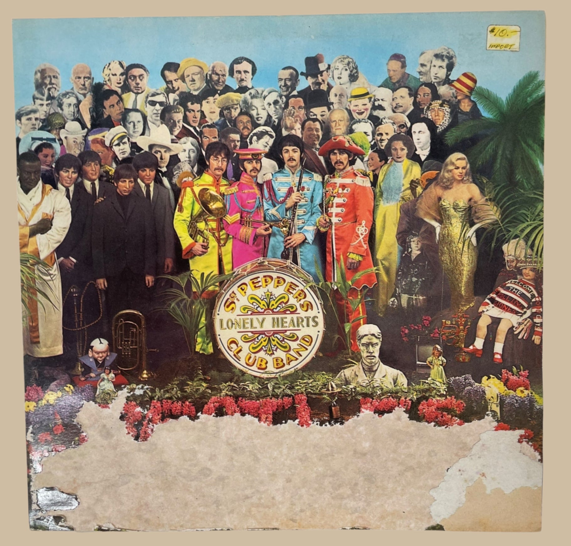 Beatles Sgt. Pepper – UK PCS 7027 Stereo 1967 (Worn Cover - F- ) Album VG