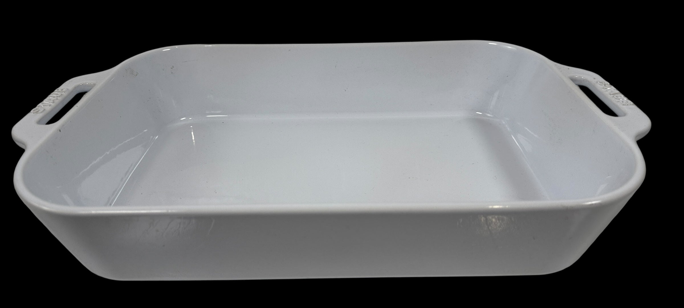 Plat rectangulaire en céramique Staub moderne – 9 x 13 po, blanc