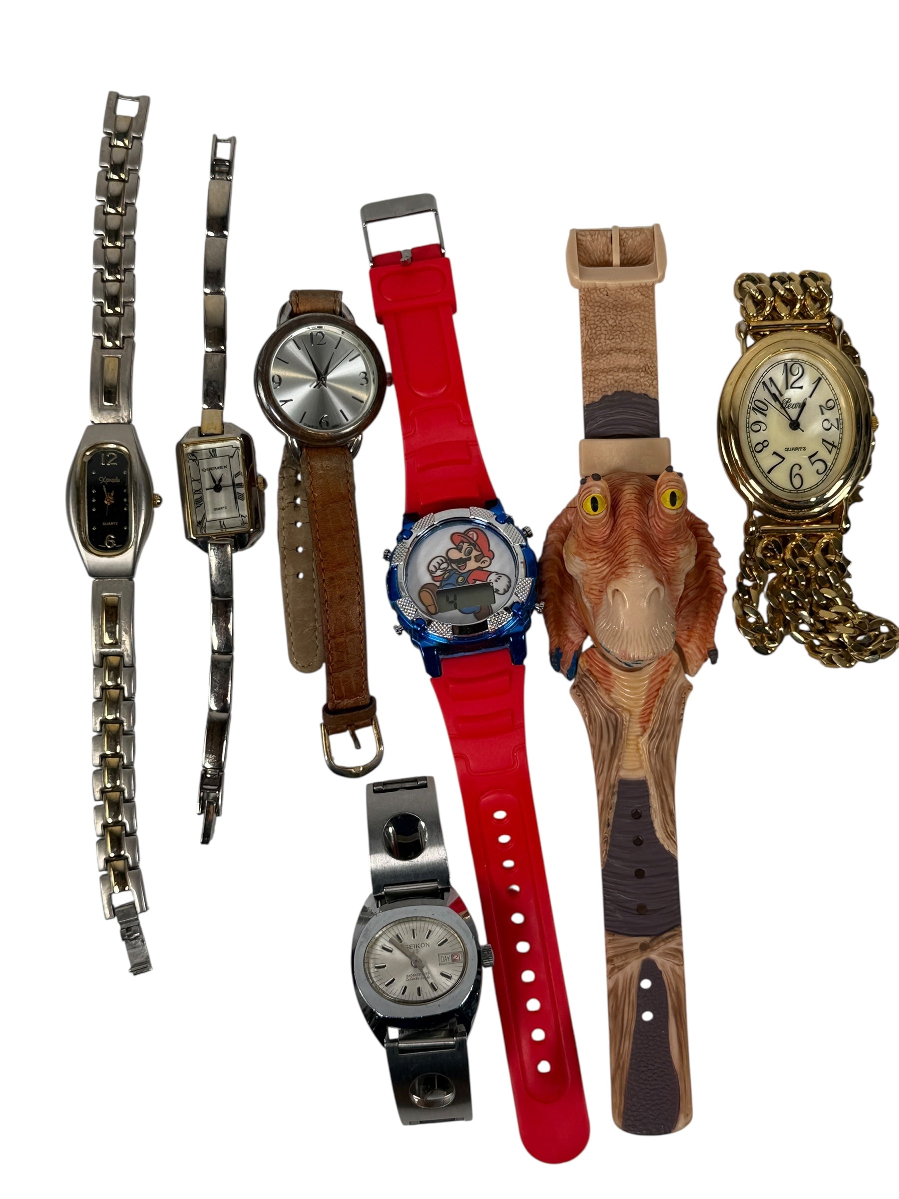 Lot of 7 Vintage & Novelty Watches – Parts/Repair, As-Is