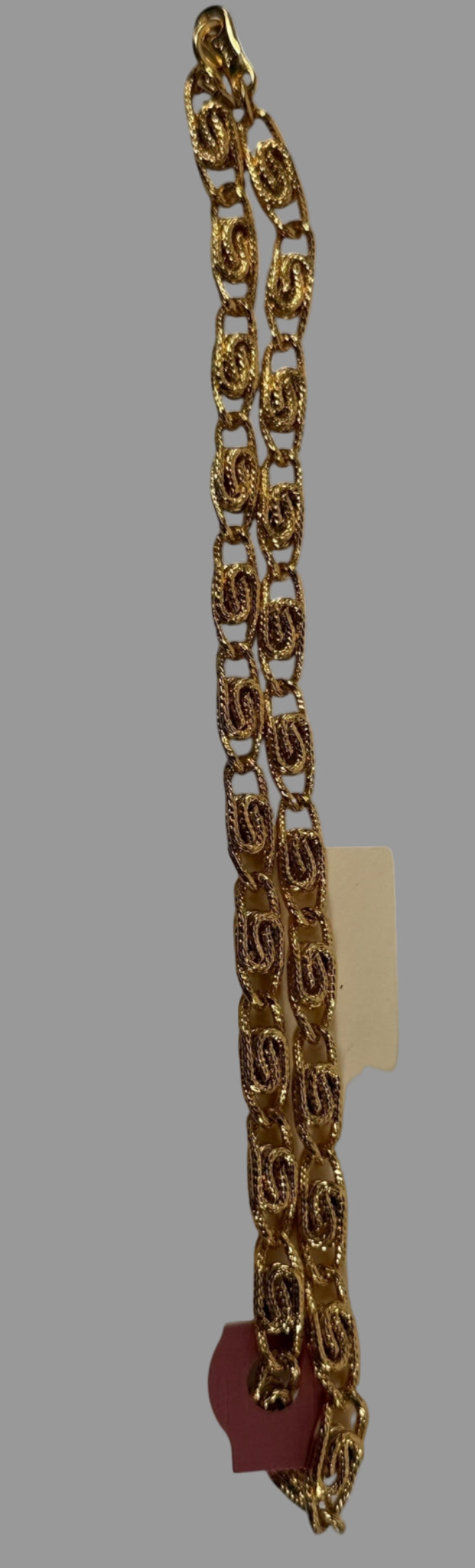 Bracelet Joël doré vintage – Maillons ovales texturés