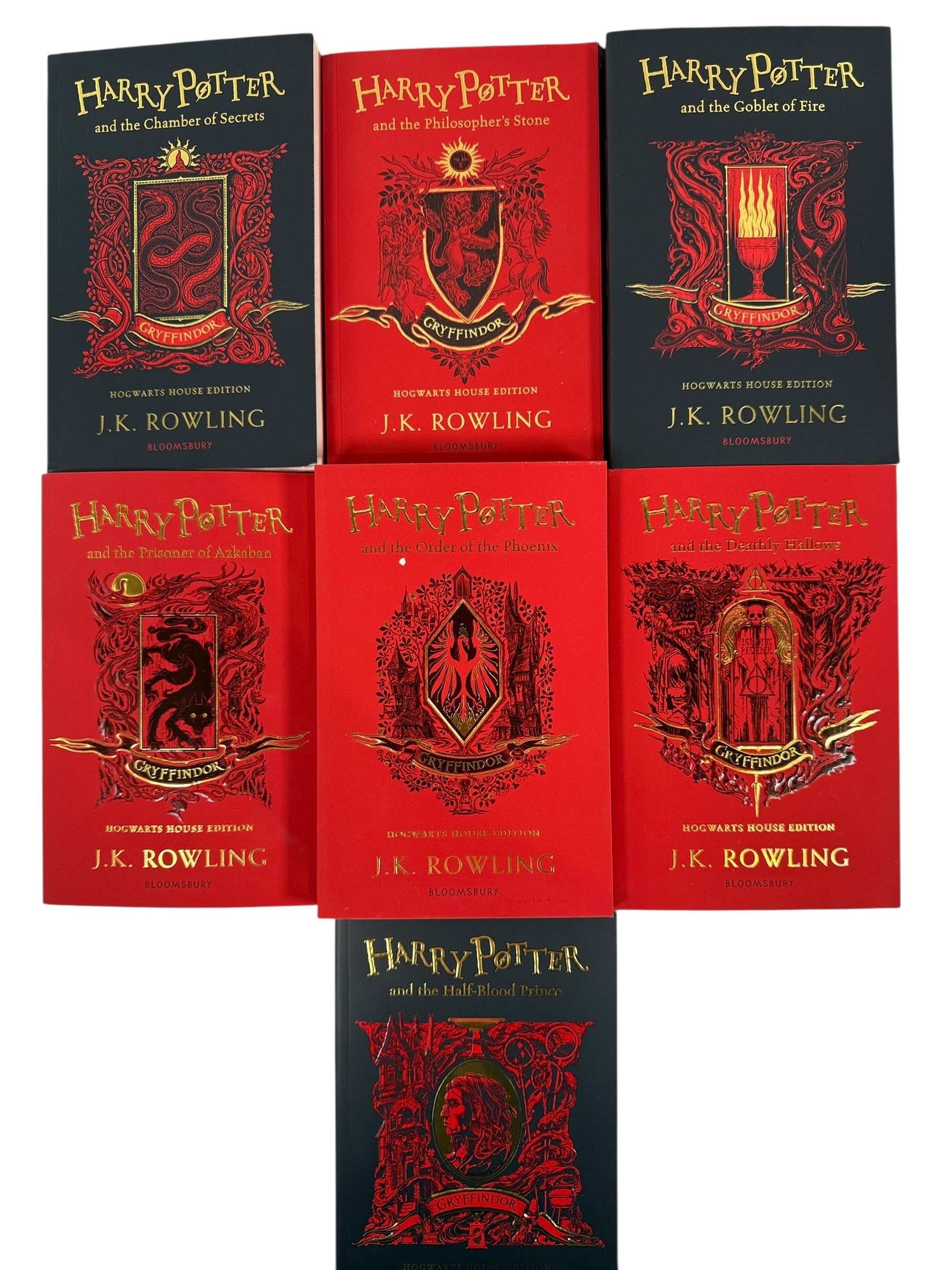 Harry Potter Gryffindor House Edition Set – All 7 Books, Near Fine