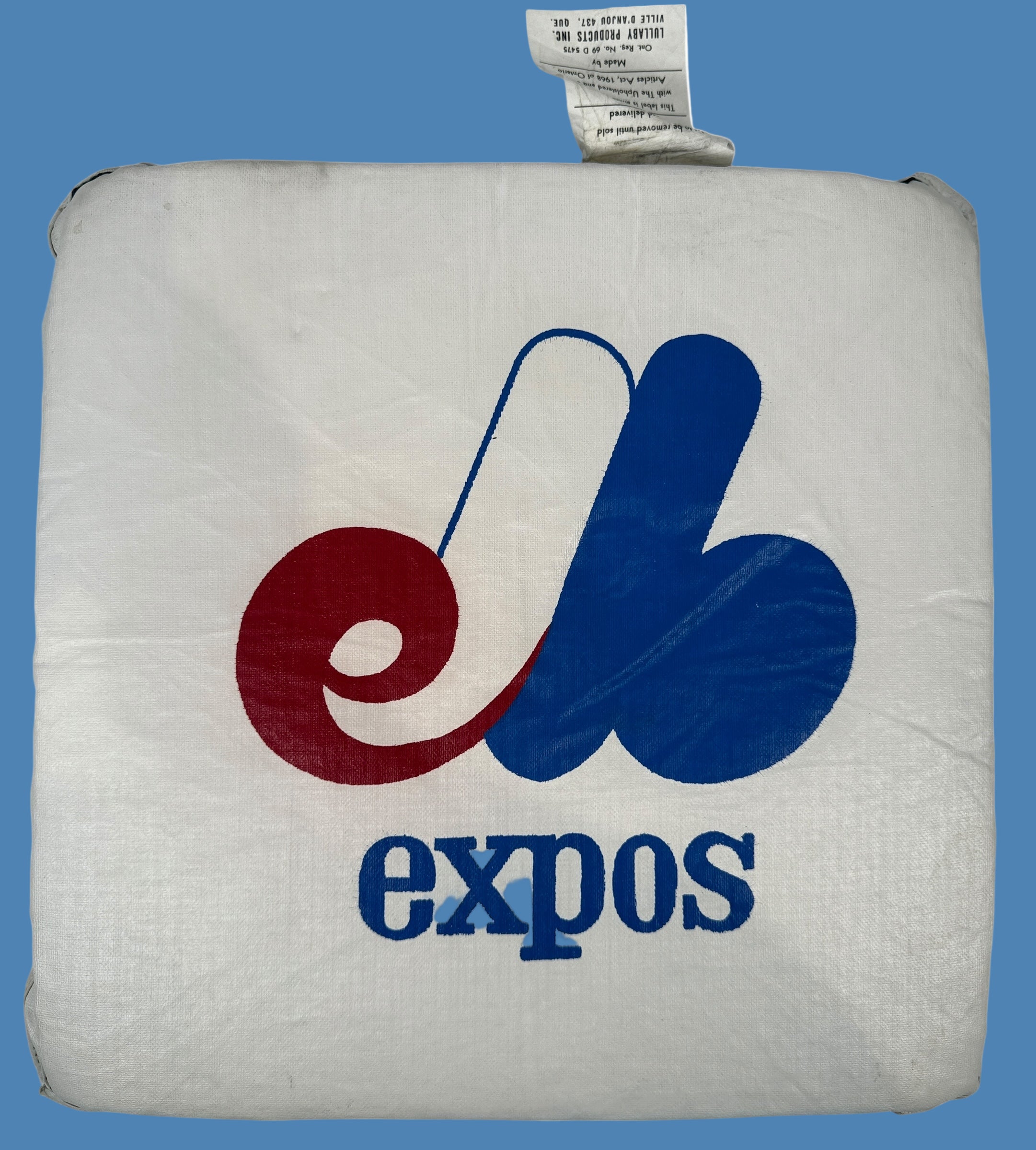 Coussin de siège vintage des Expos de Montréal – Lullaby Products Canada