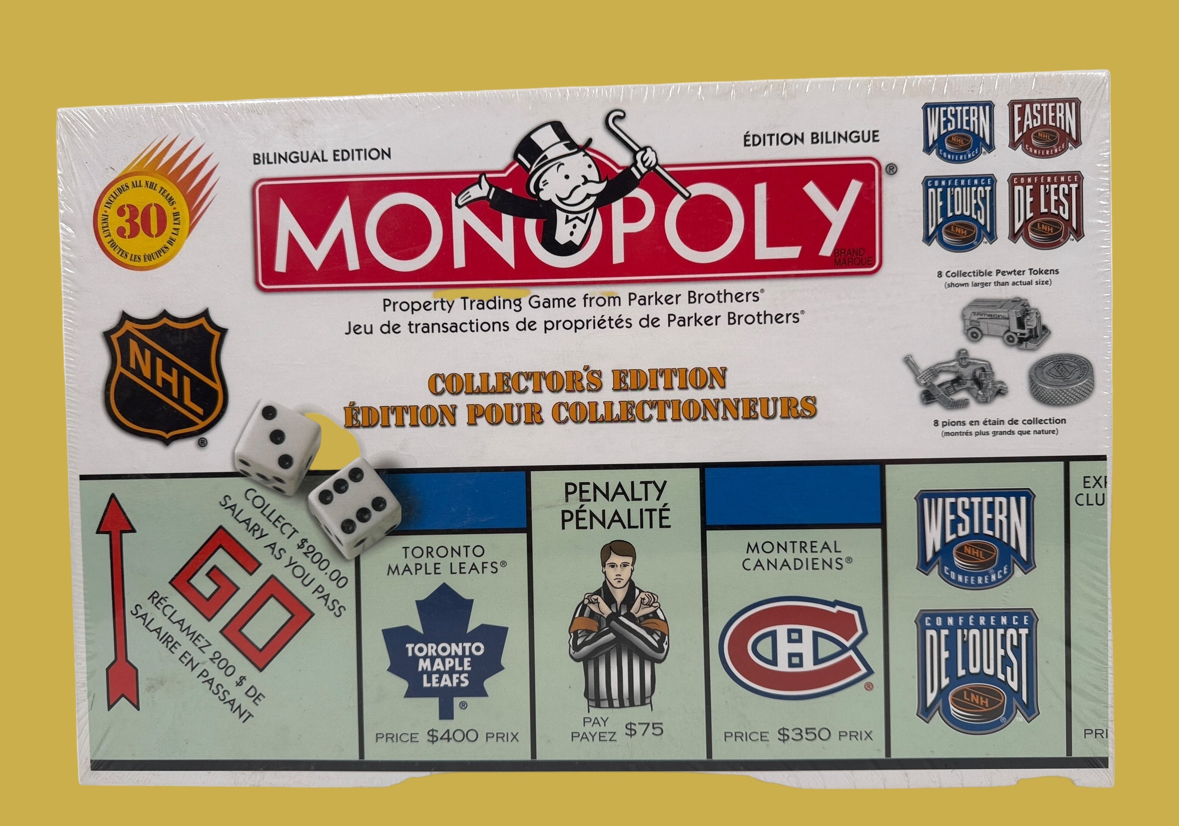 1999 NHL Monopoly Collector’s Edition – Bilingual, Sealed