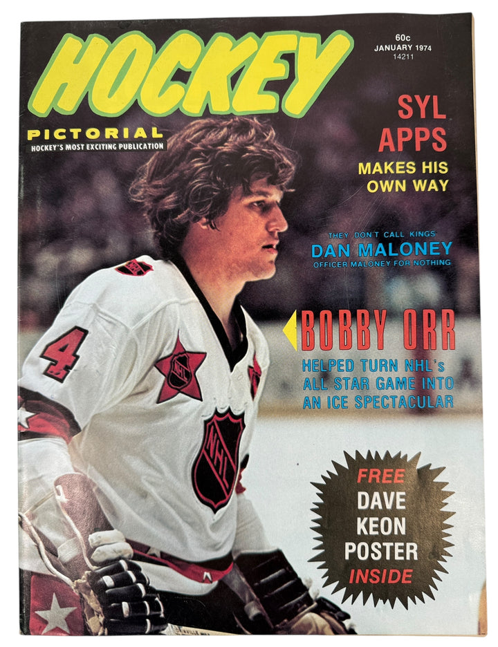 Vintage 1974 Hockey Pictorial – Bobby Orr Cover (No Poster)