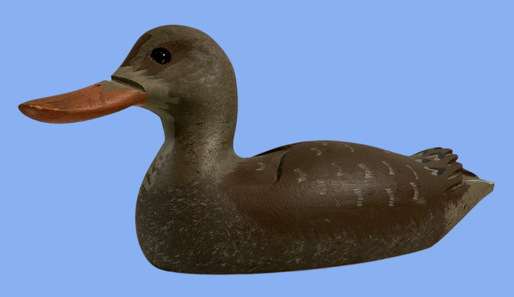 Vintage 12″ Wooden Duck Decoy – Signed Sculpture Tremblay Canada Folk Art