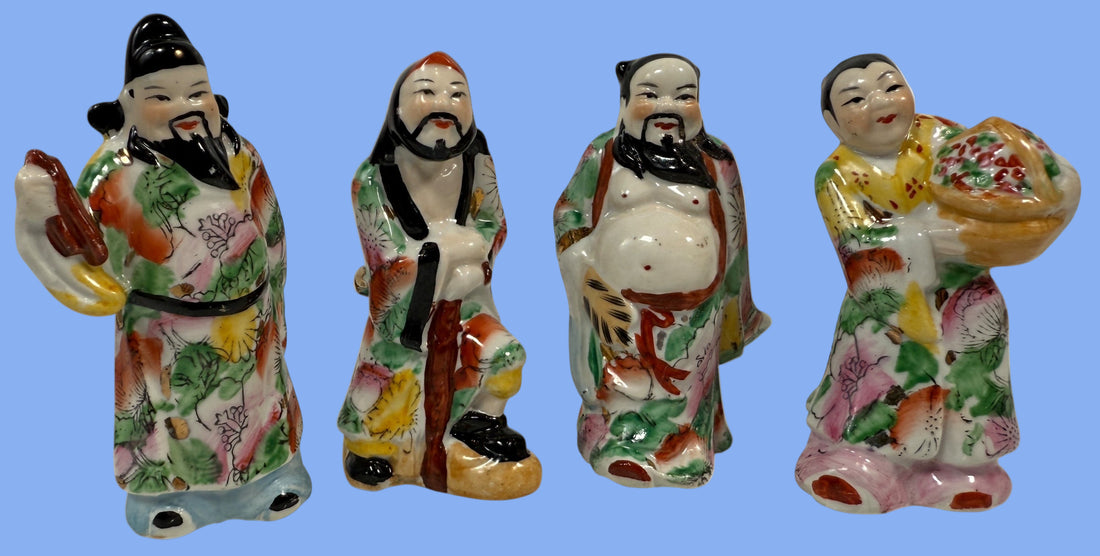 Mid-Century Chinese Porcelain Figurines – Set of 4 Immortals