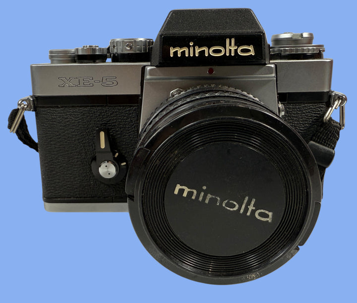Minolta XE-5 35mm SLR Film Camera with Promaster 50mm f/1.7 Lens – AS-IS