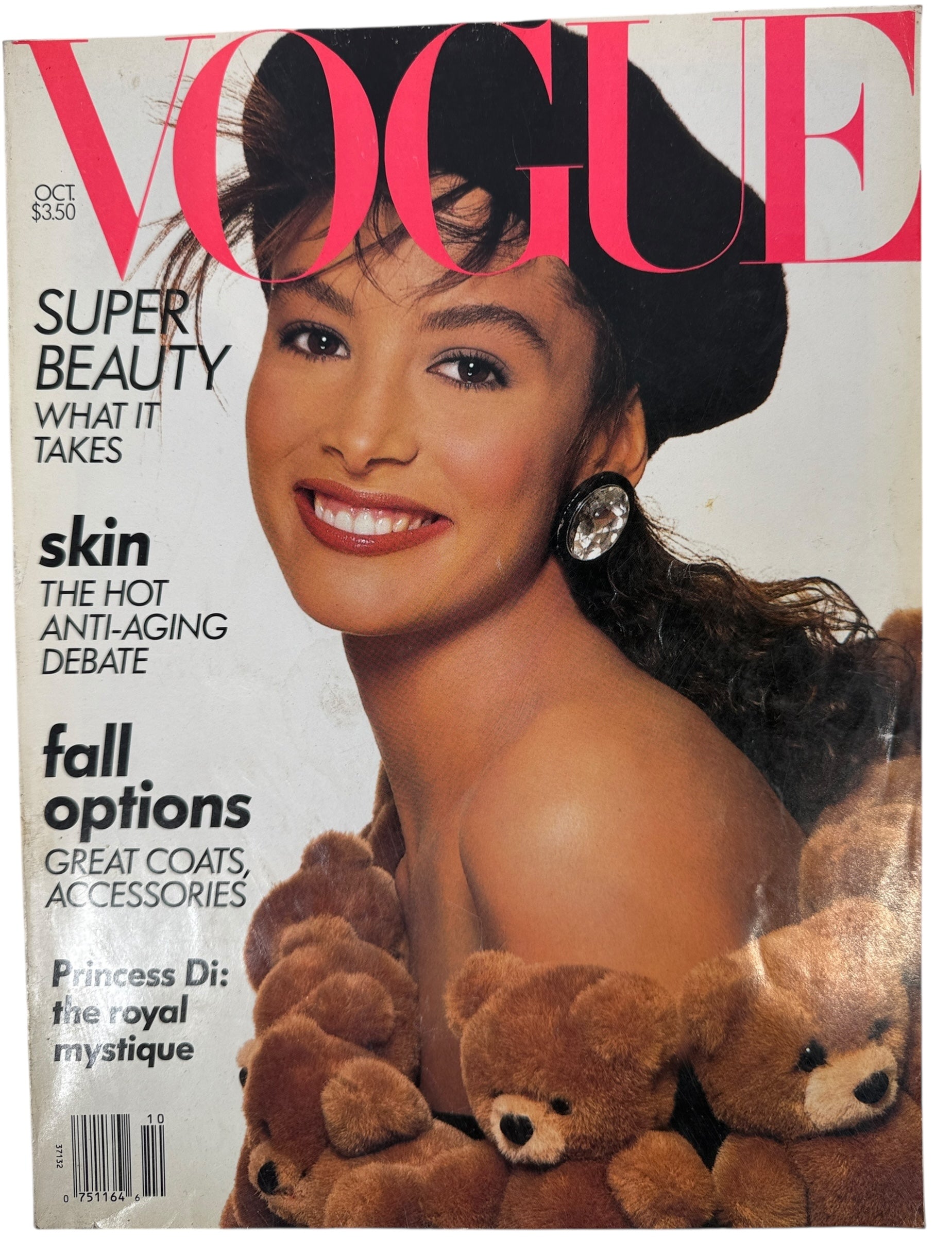 1988 Vogue October – Kara Young Cover “Super Beauty” Issue
