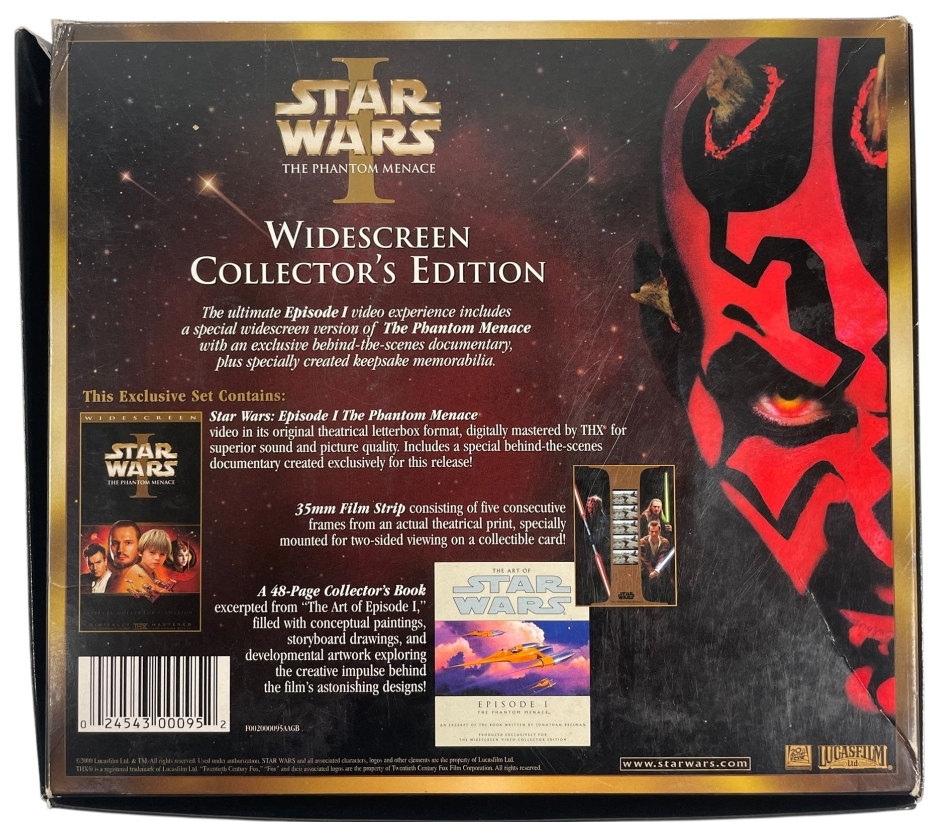 Star Wars Episode I: The Phantom Menace – Widescreen Collector’s Edition VHS Box Set (2000, THX)