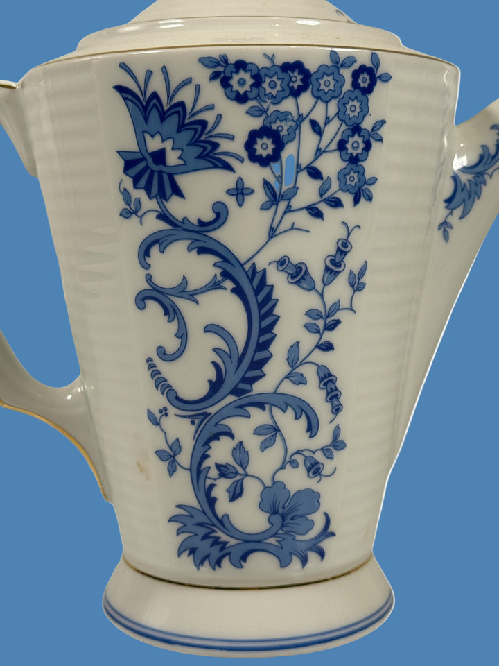 Mid-Century Heinrich Selb Bavaria – Lumina Blau Coffee Pot