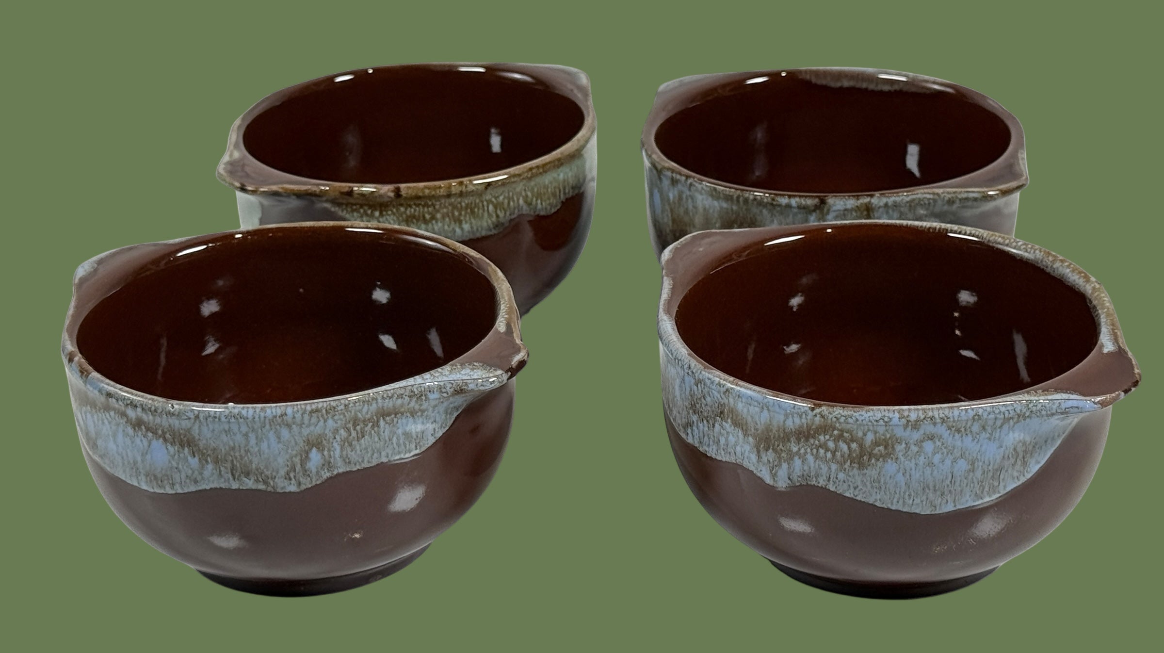 Vintage Japanese Stoneware Soup/Chili Bowls – Set of 4