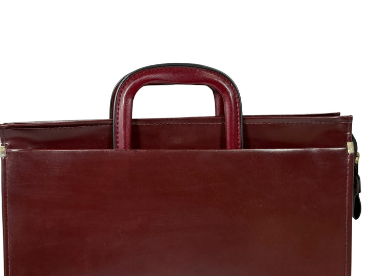 Vintage Air Canada Flight Safety Vinyl Document Bag – Burgundy