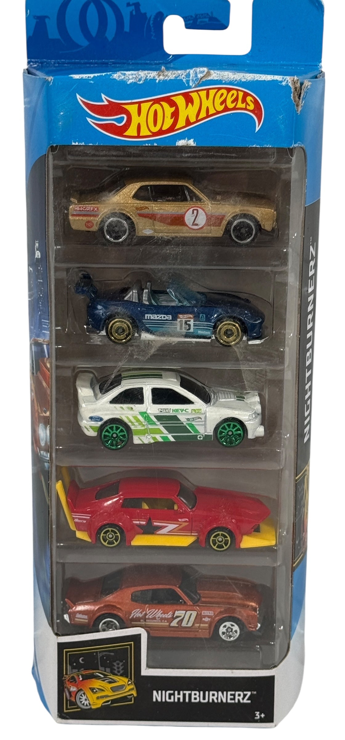 Hot Wheels Nightburnerz 5-Pack – Mint Sealed, JDM Edition 2018