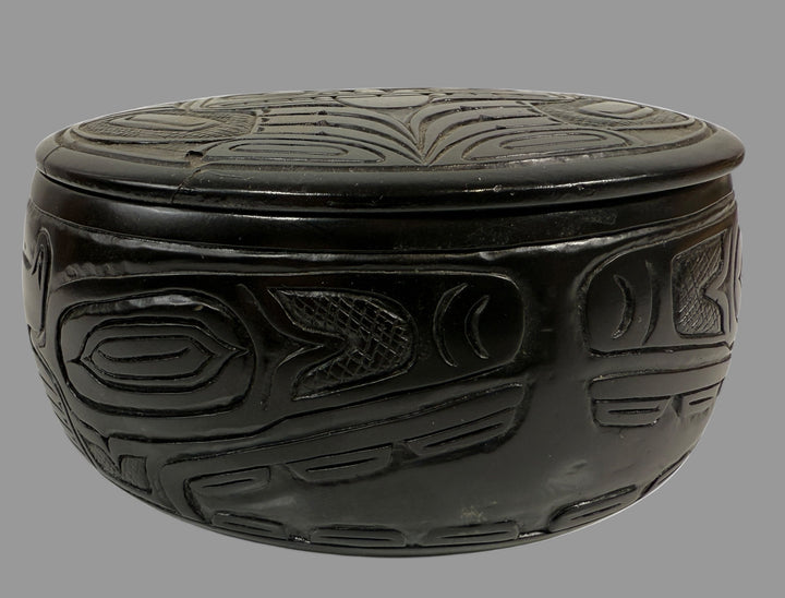 Pearlite Canada Tiki Carved Trinket Box – Handcrafted Vintage