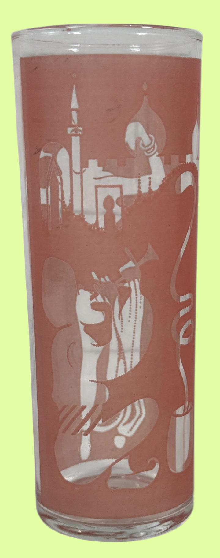 Verres vintage arabes Tom Collins – Lot de 4 danseuses du ventre et charmeuses de serpents