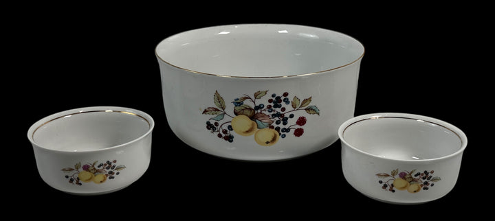Vintage JLMenau Porcelain Fruit Bowl Set (3 pcs) – GDR East Germany