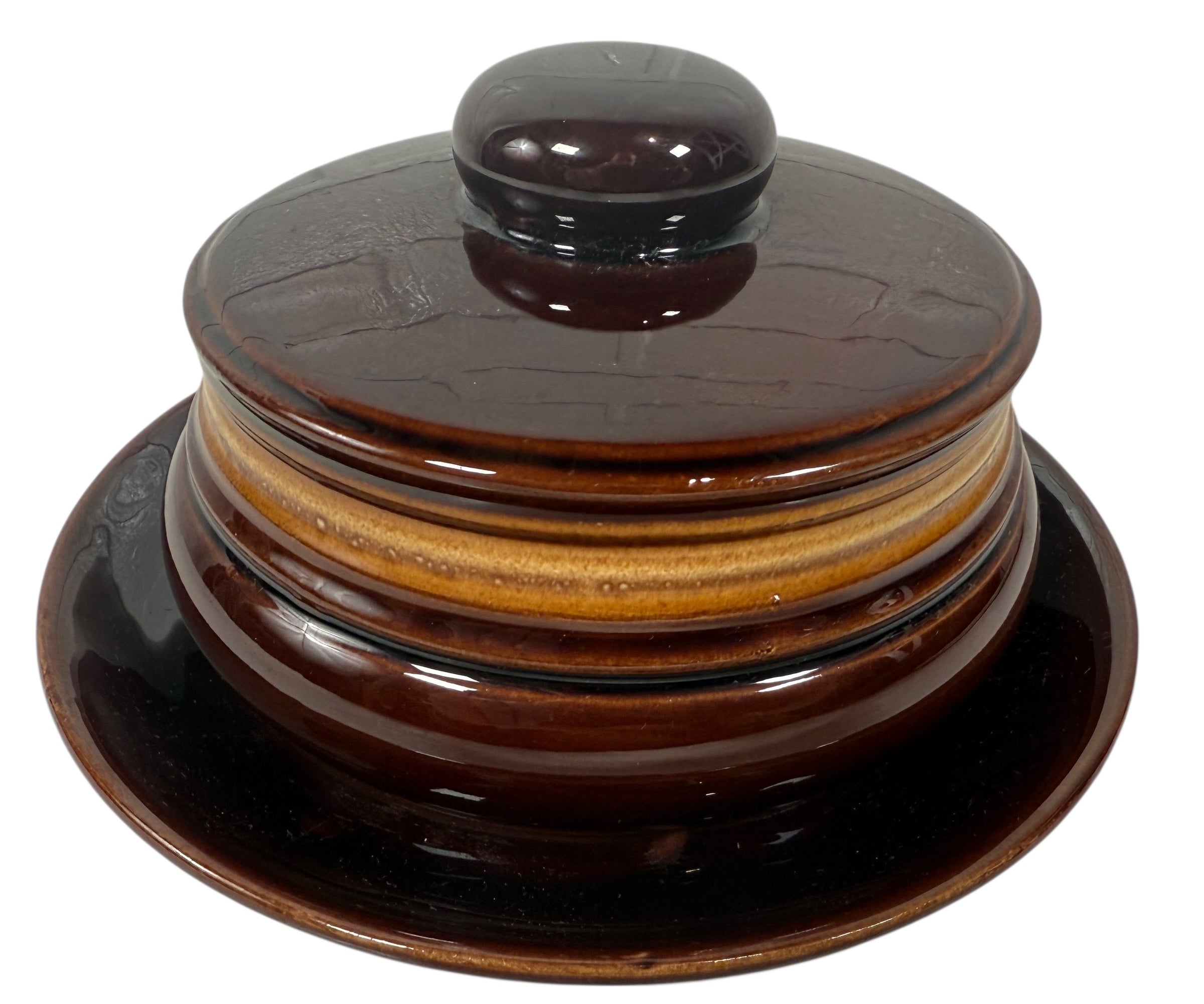 Vintage Beauceware 2074 Brown Drip Covered Dish – Made in Canada