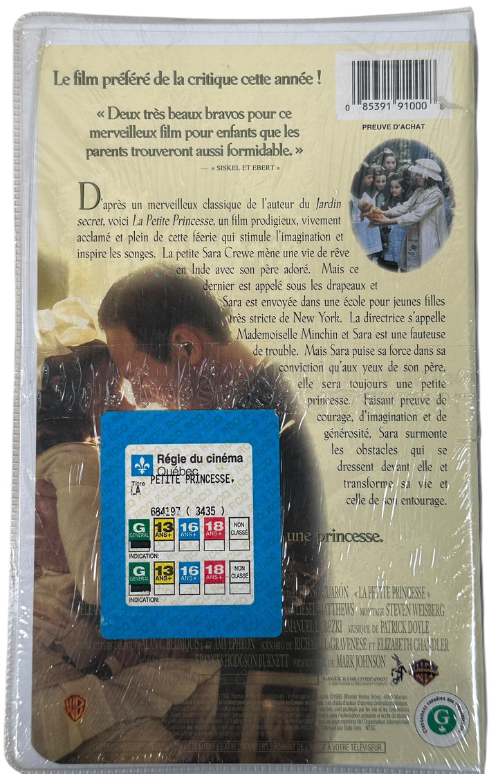 Sealed La Petite Princesse VHS – Promo Pendant Edition, French