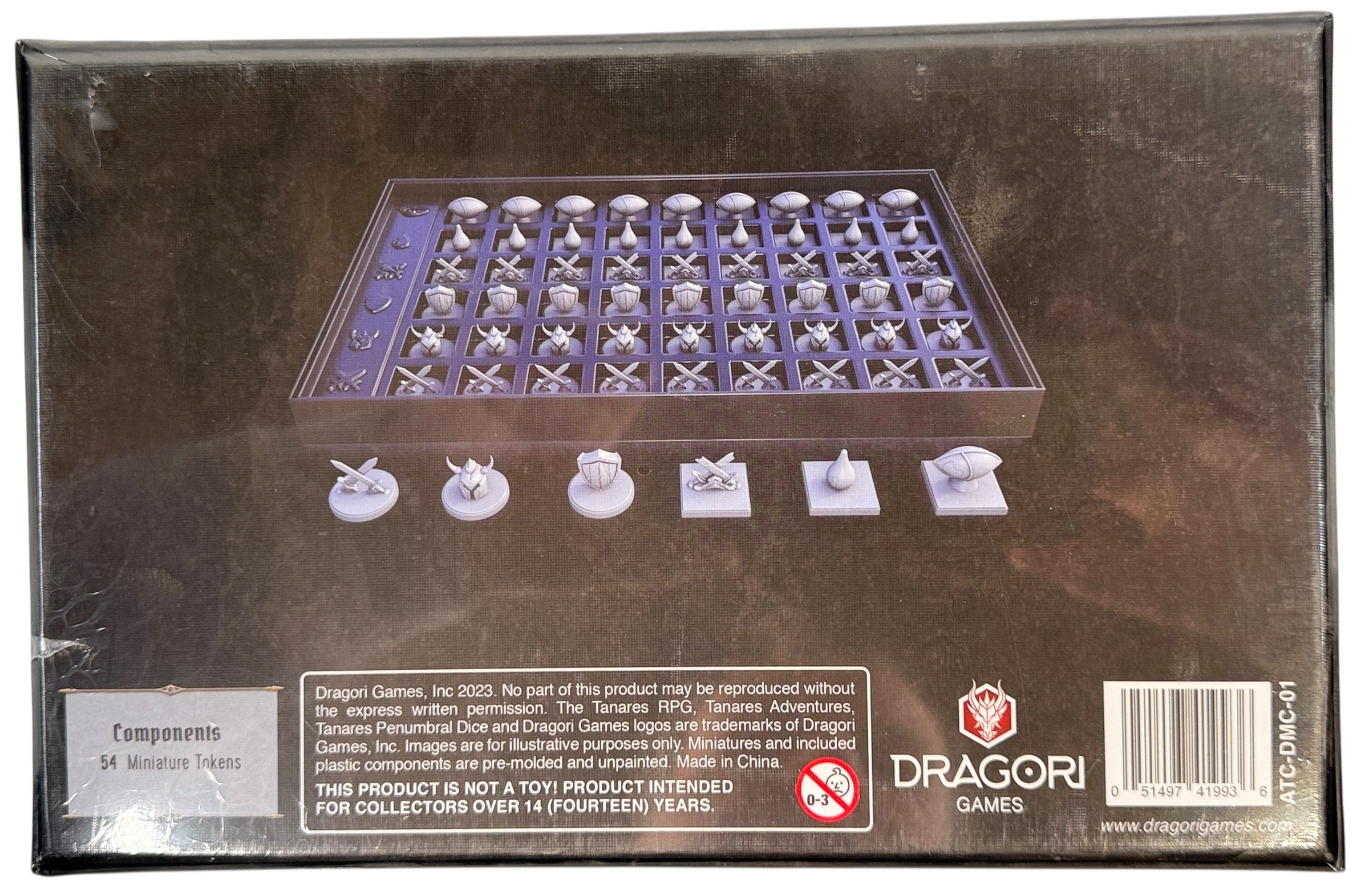 Jetons miniatures de luxe Tanares Adventures sous blister