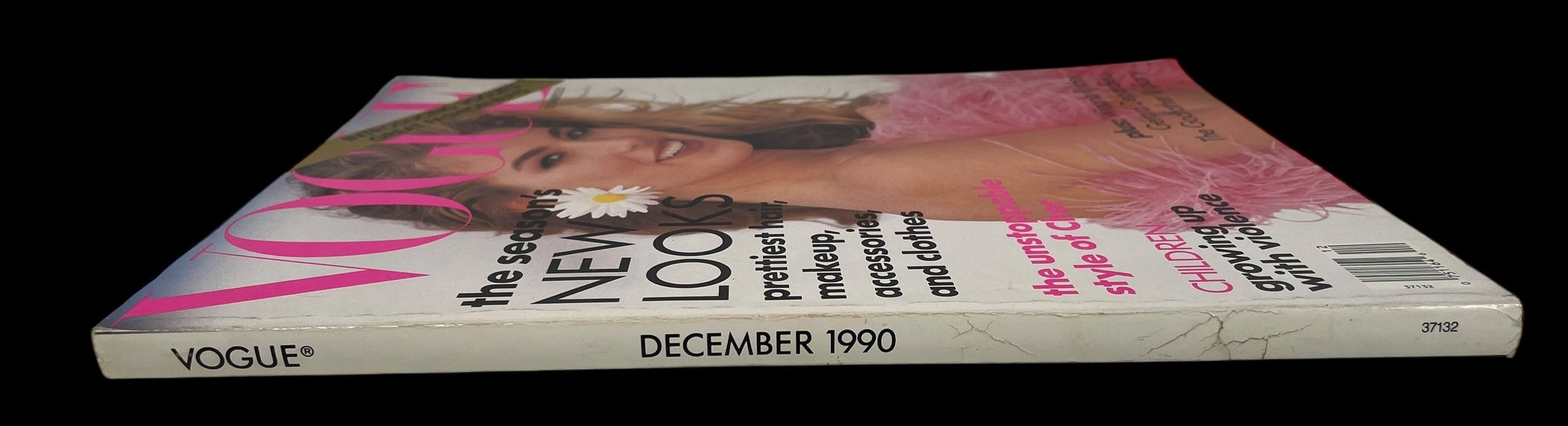 Vogue US December 1990 Original Vintage Fashion Magazine Elaine Irwin