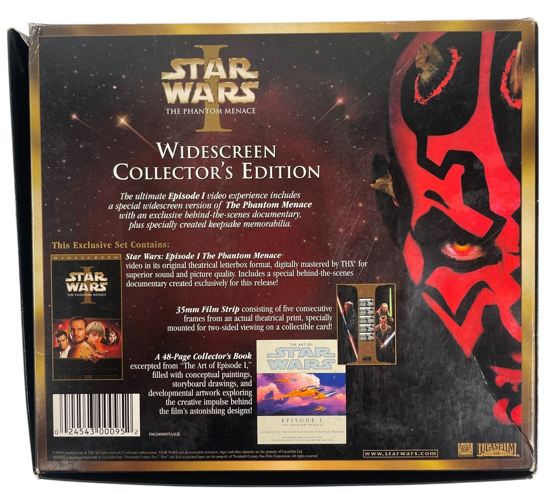 Star Wars Episode I: The Phantom Menace – Widescreen Collector’s Edition VHS Box Set (2000, THX)
