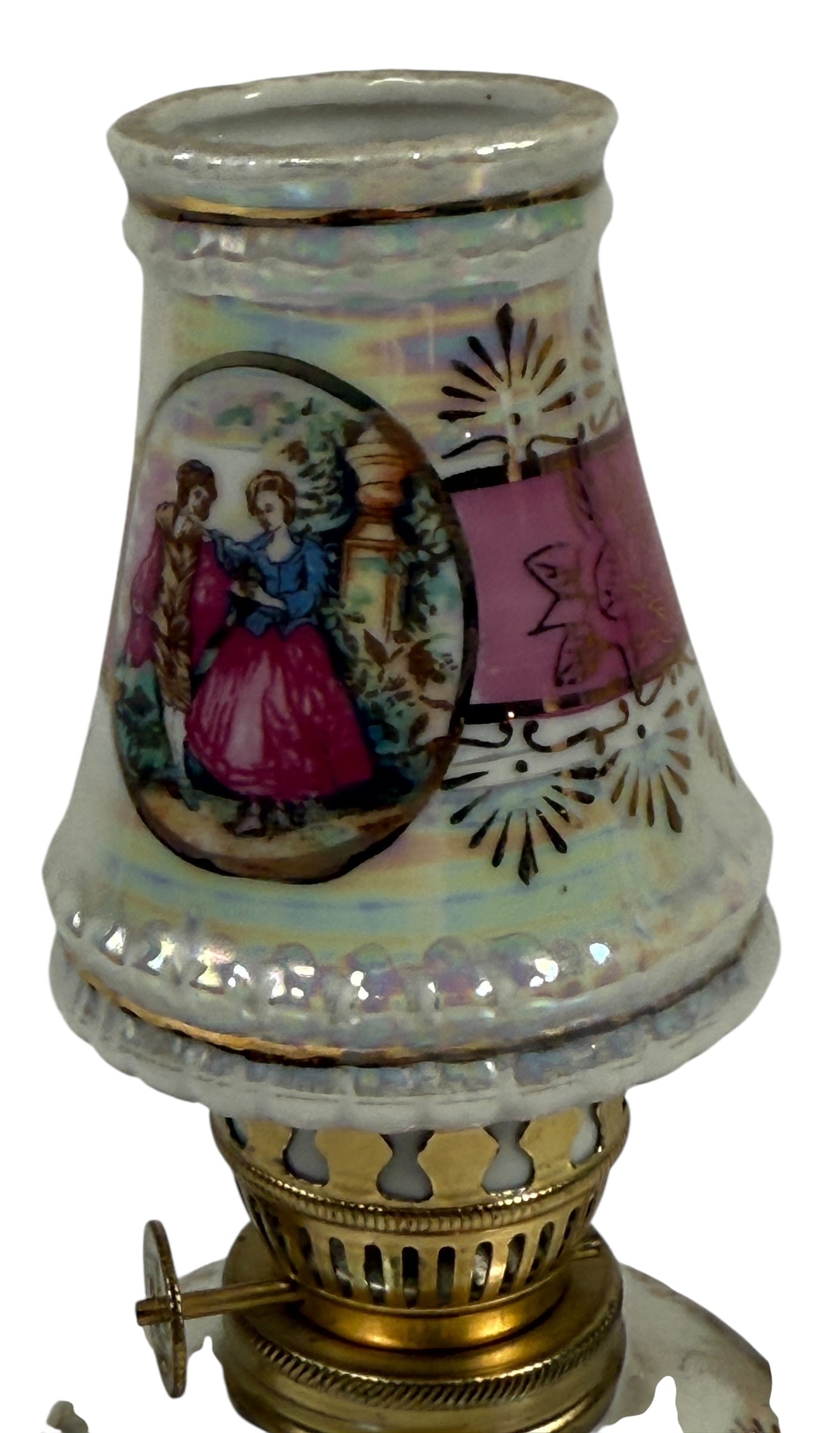 Lampe de table à huile japonaise antique/vintage
