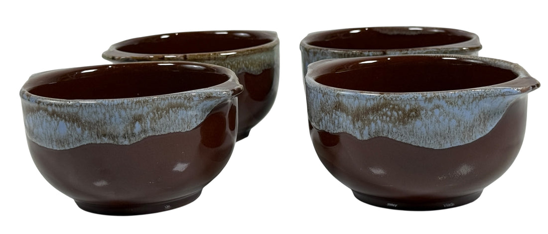 Vintage Japanese Stoneware Soup/Chili Bowls – Set of 4