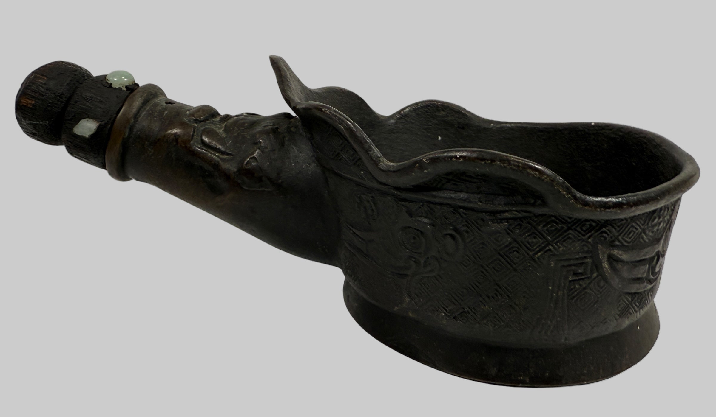 Early-20th Century Chinese Cast Iron Clothes Iron – 8” Reproduction