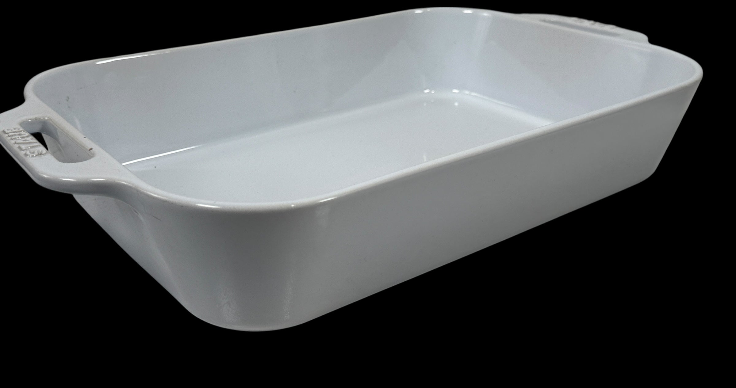 Plat rectangulaire en céramique Staub moderne – 9 x 13 po, blanc