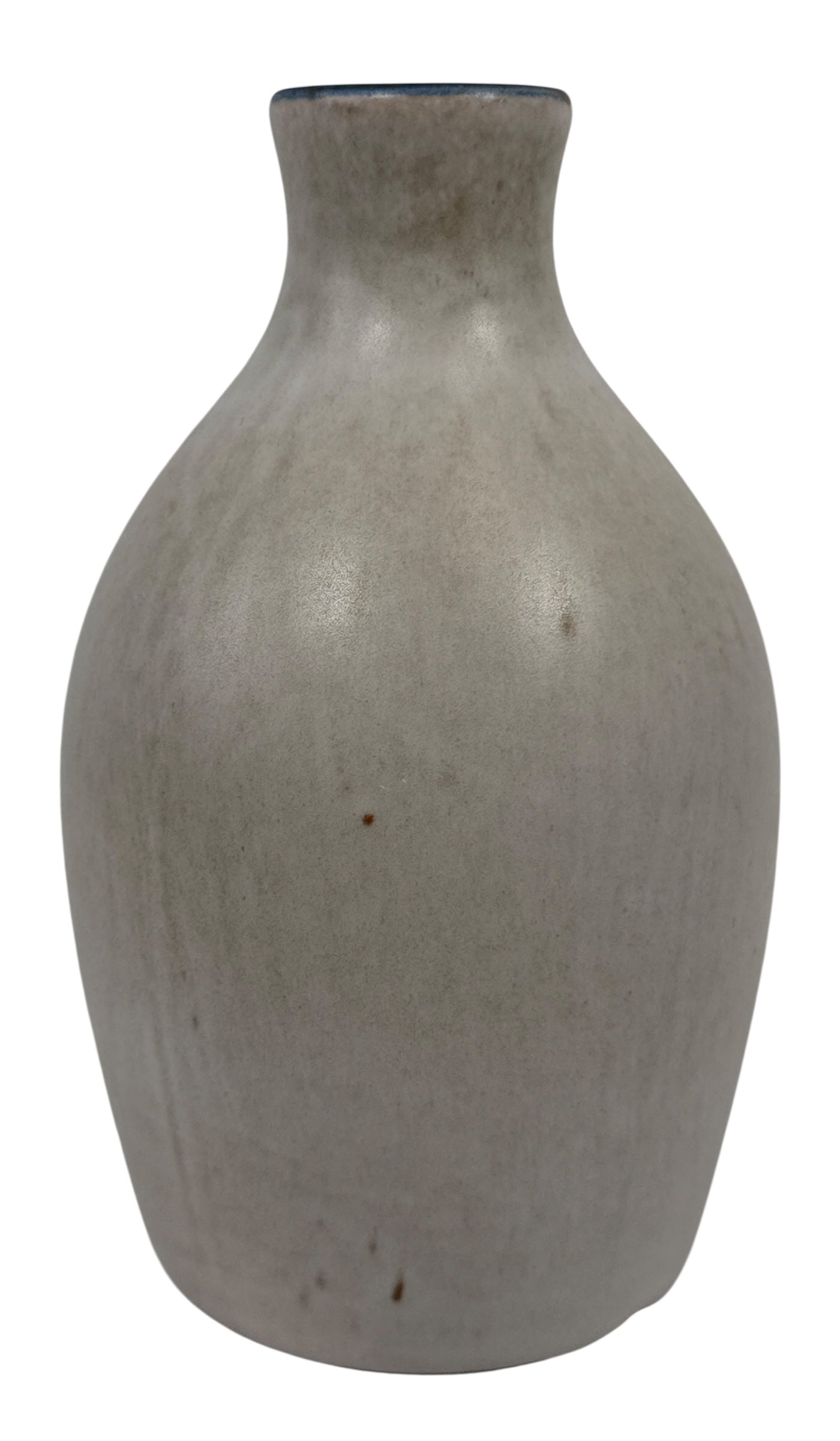 Vase en grès Studio Québec – Fleur de Lys bleue, Le Cruchon de Québec