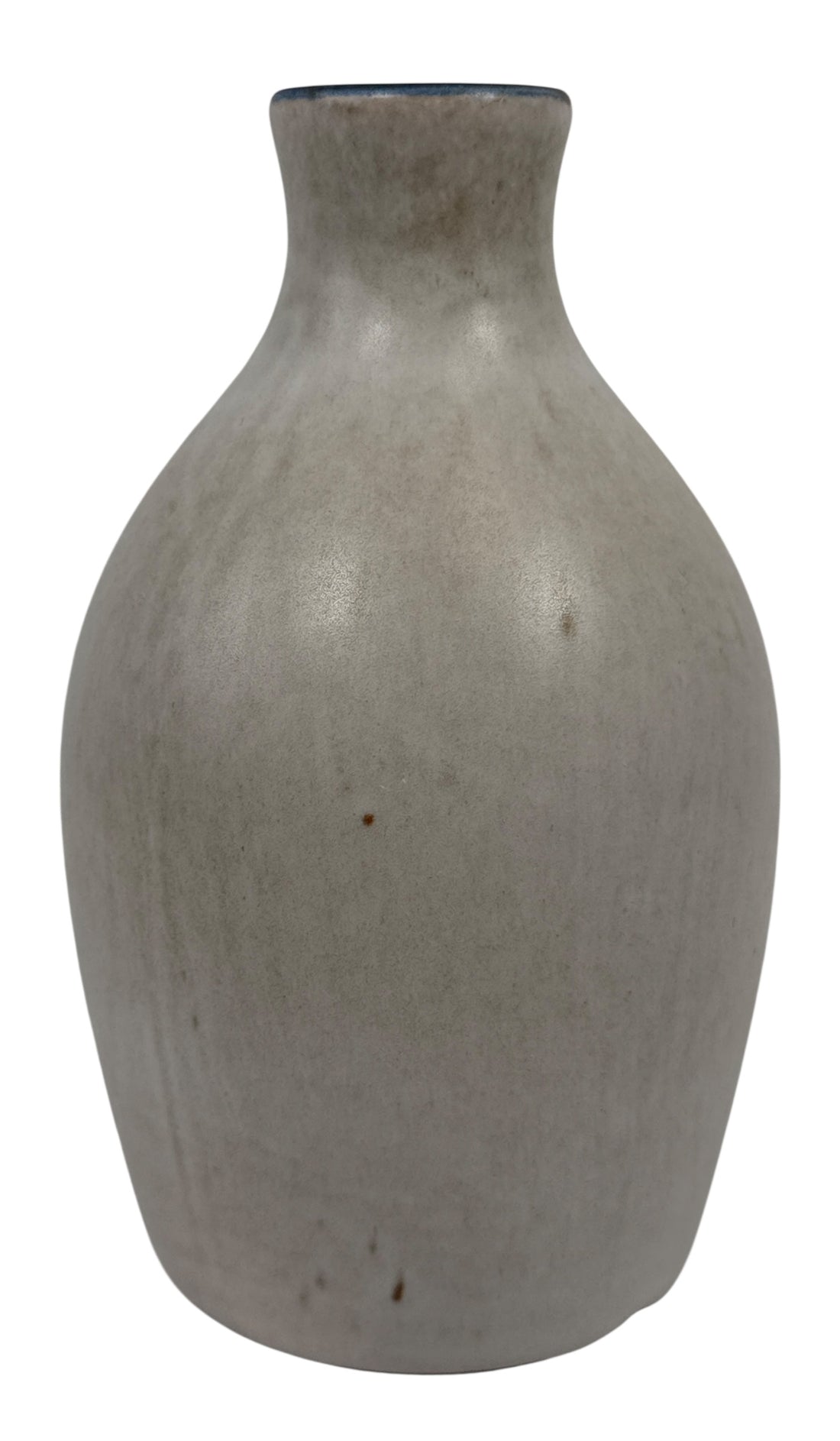 Vase en grès Studio Québec – Fleur de Lys bleue, Le Cruchon de Québec