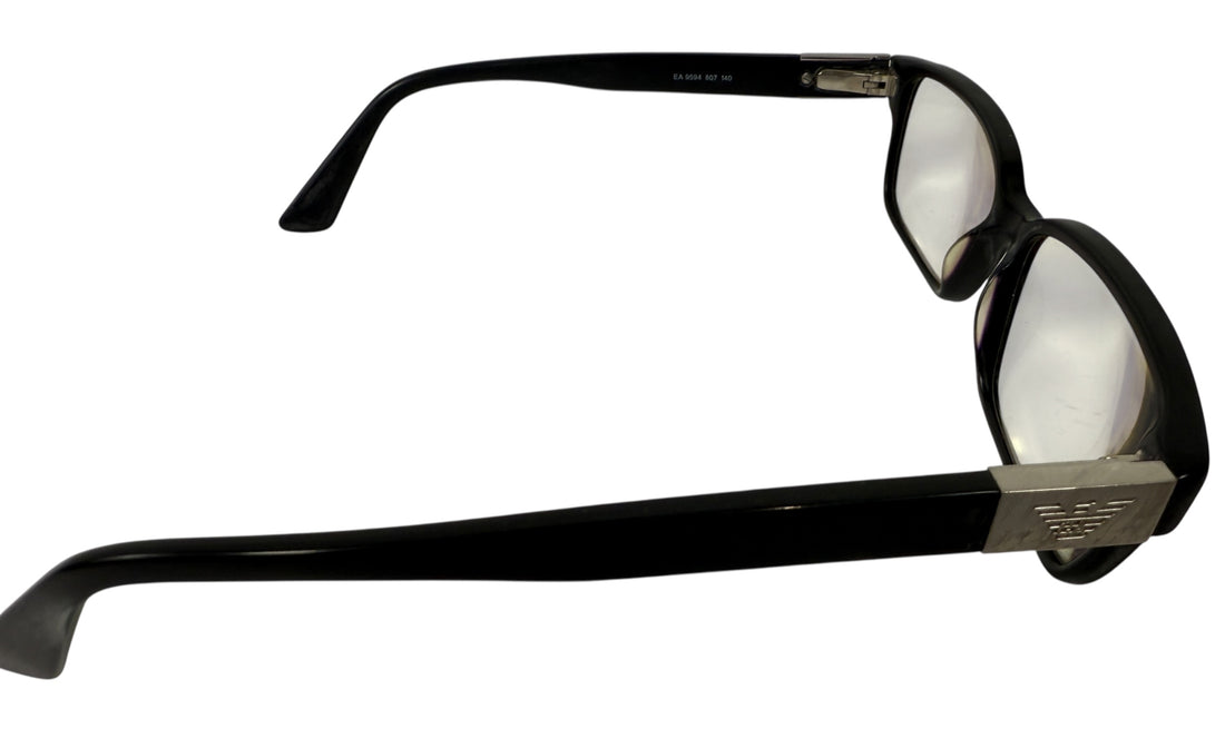Lunettes de vue Emporio Armani EA9594 – Modèle 807 Noir 53–14–140 Fabriquées en Italie
