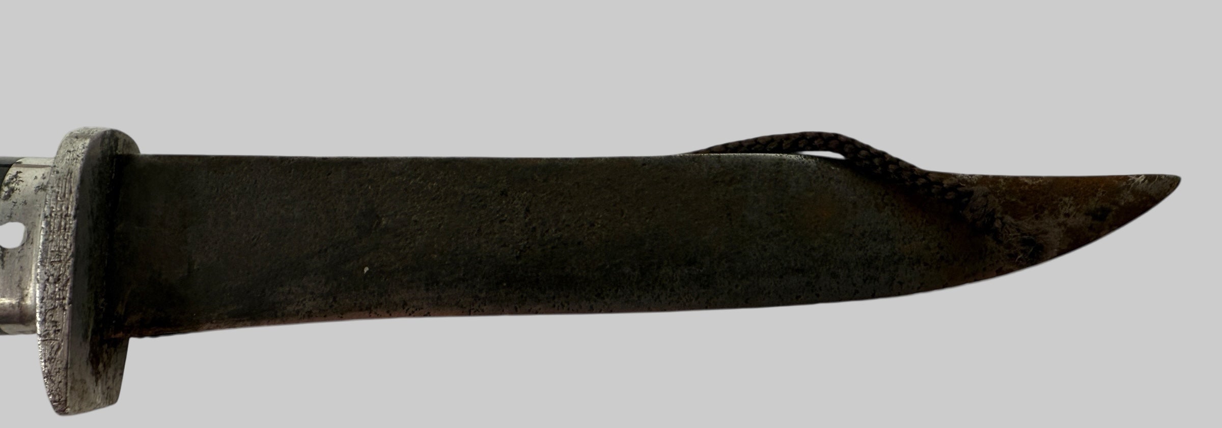 Vintage Fixed Blade Hunting Knife – 10.5” Overall, 6.5” Blade, Mixed Material Handle with Sheath