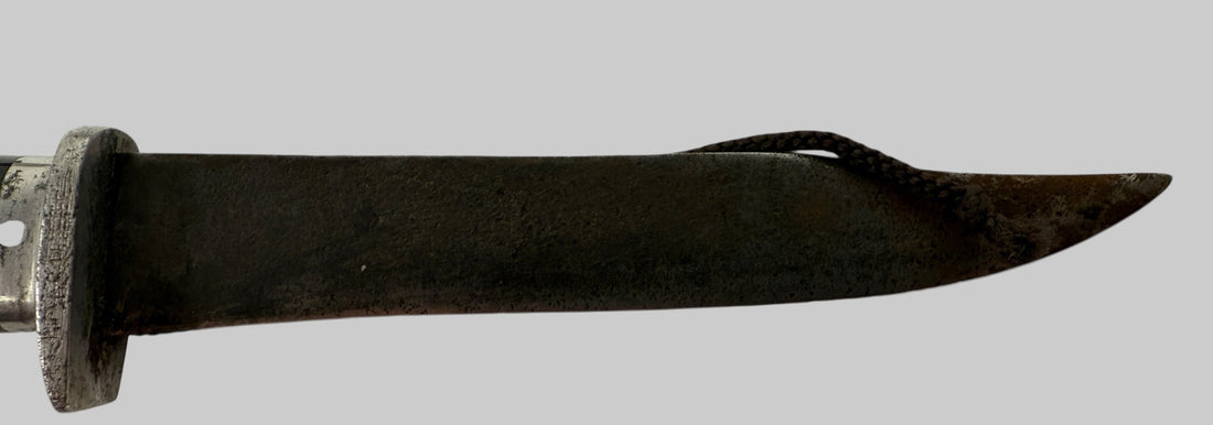 Vintage Fixed Blade Hunting Knife – 10.5” Overall, 6.5” Blade, Mixed Material Handle with Sheath