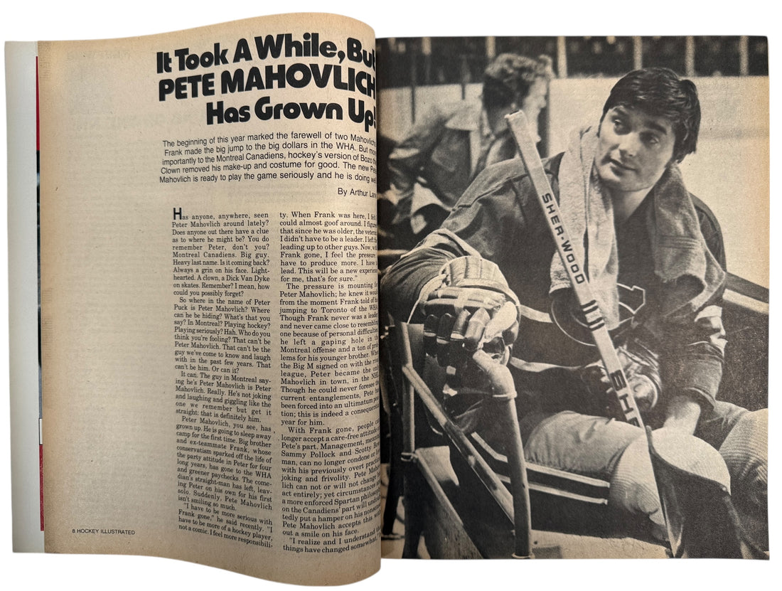 Hockey Illustrated Magazine – Bobby Orr Cover, Jan 1975