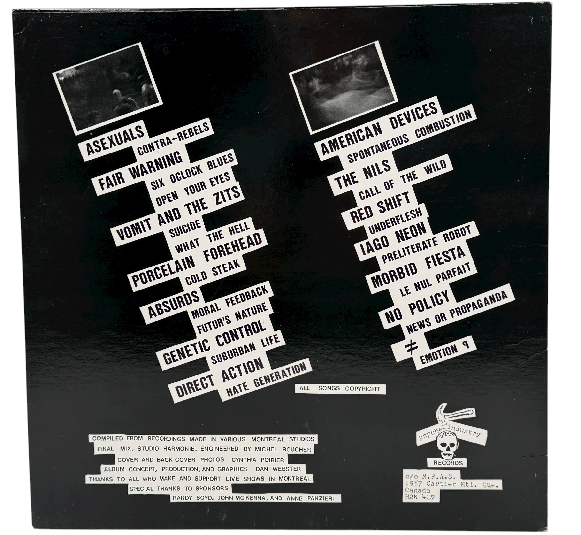 Primitive Air-Raid – Montreal Punk Compilation 1984 LPm NM Album - NM Cover