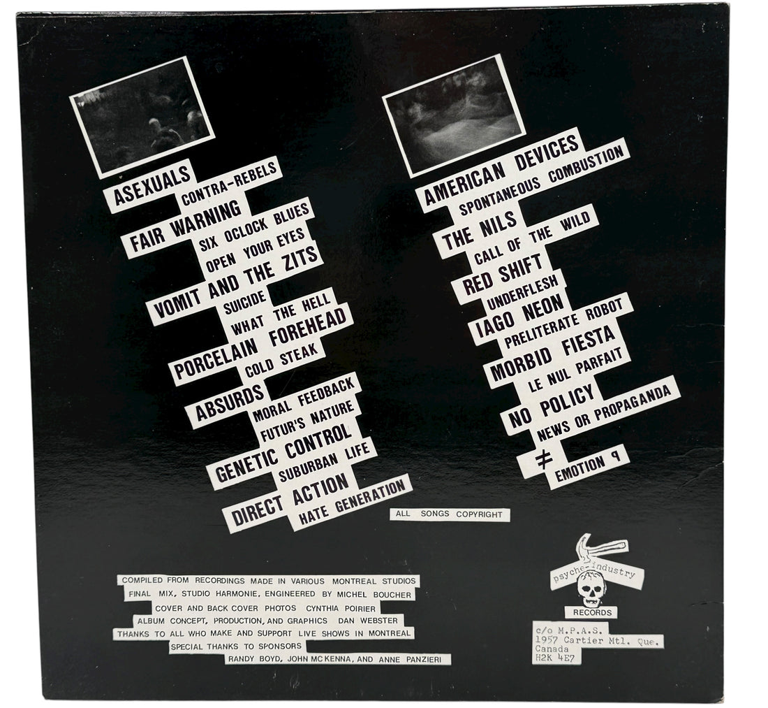 Primitive Air-Raid – Montreal Punk Compilation 1984 LPm NM Album - NM Cover