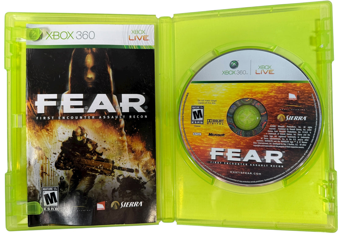 F.E.A.R.: First Encounter Assault Recon (Xbox 360, 2006), NTSC