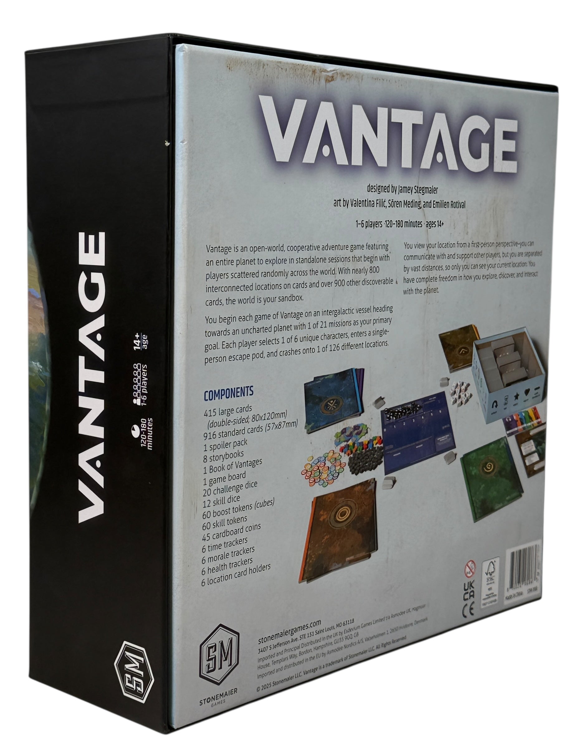 Vantage, Open-world cooperative board game by Jamey Stegmaier – Numbered Edition