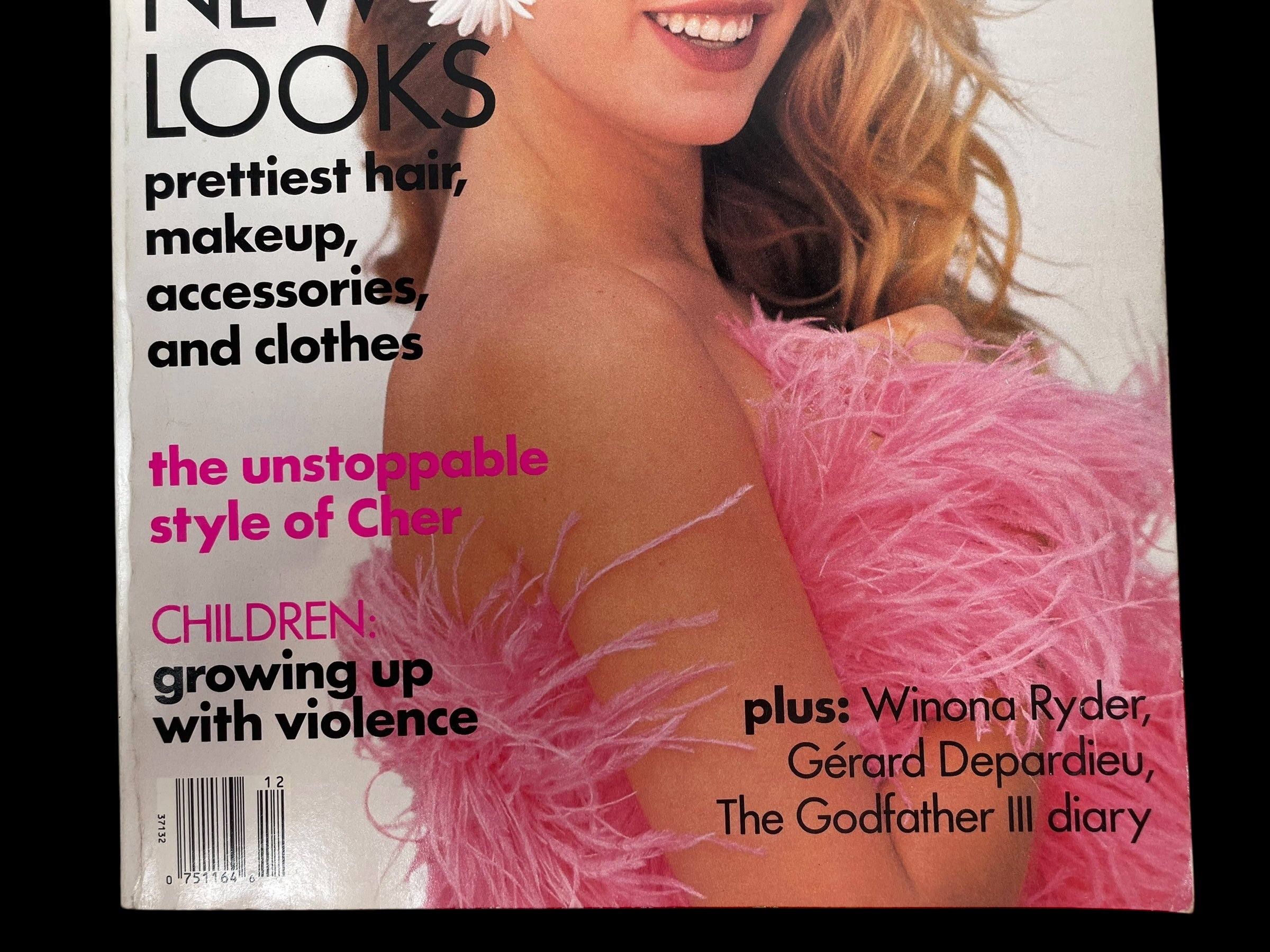 Vogue US December 1990 Original Vintage Fashion Magazine Elaine Irwin