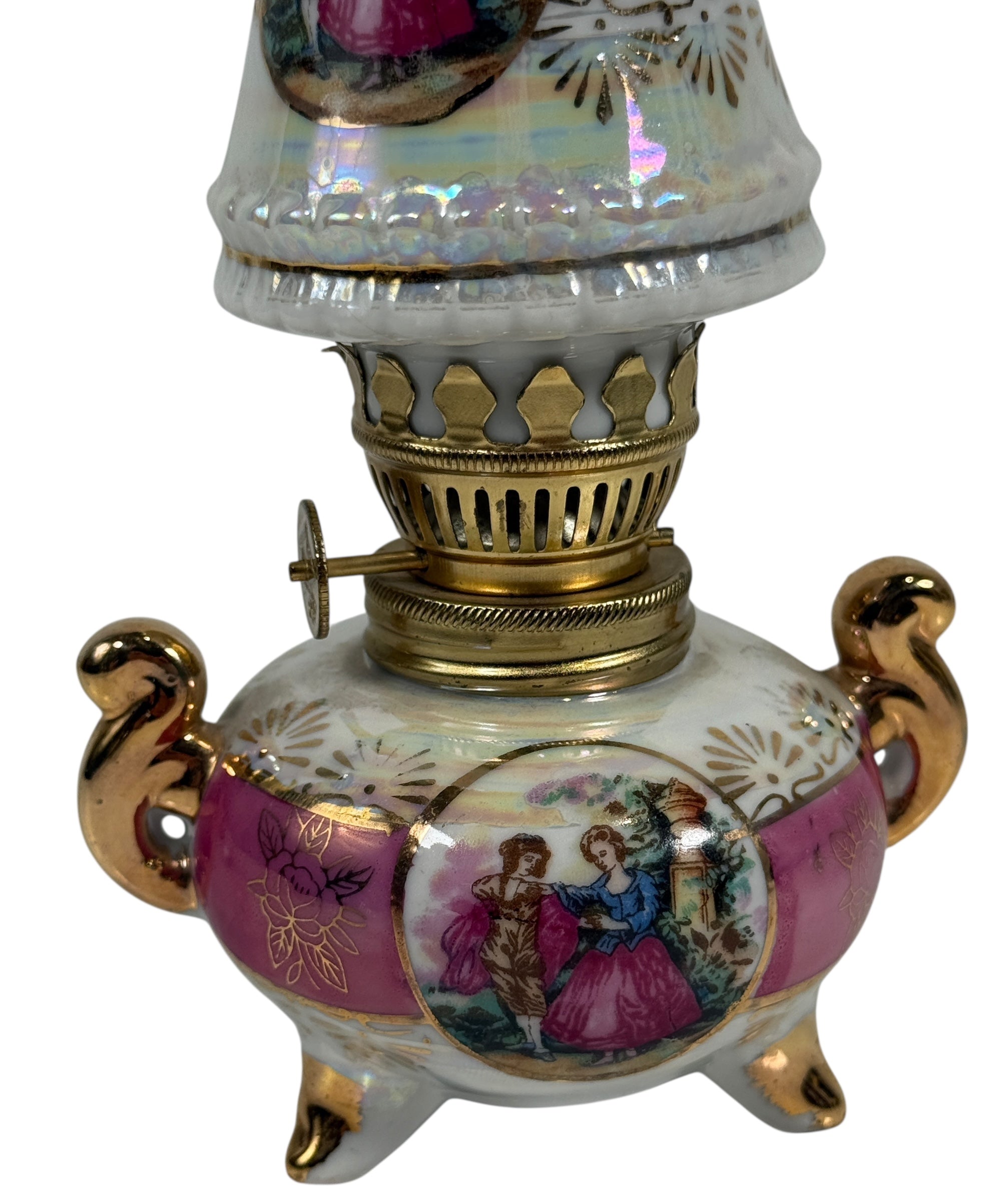 Lampe de table à huile japonaise antique/vintage