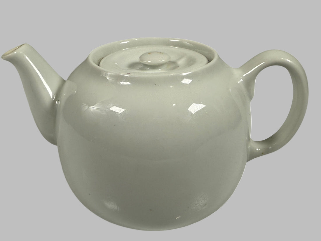 vintage Pillivuyt France Depuis Théière En Porcelaine Blanche - Excellent!
