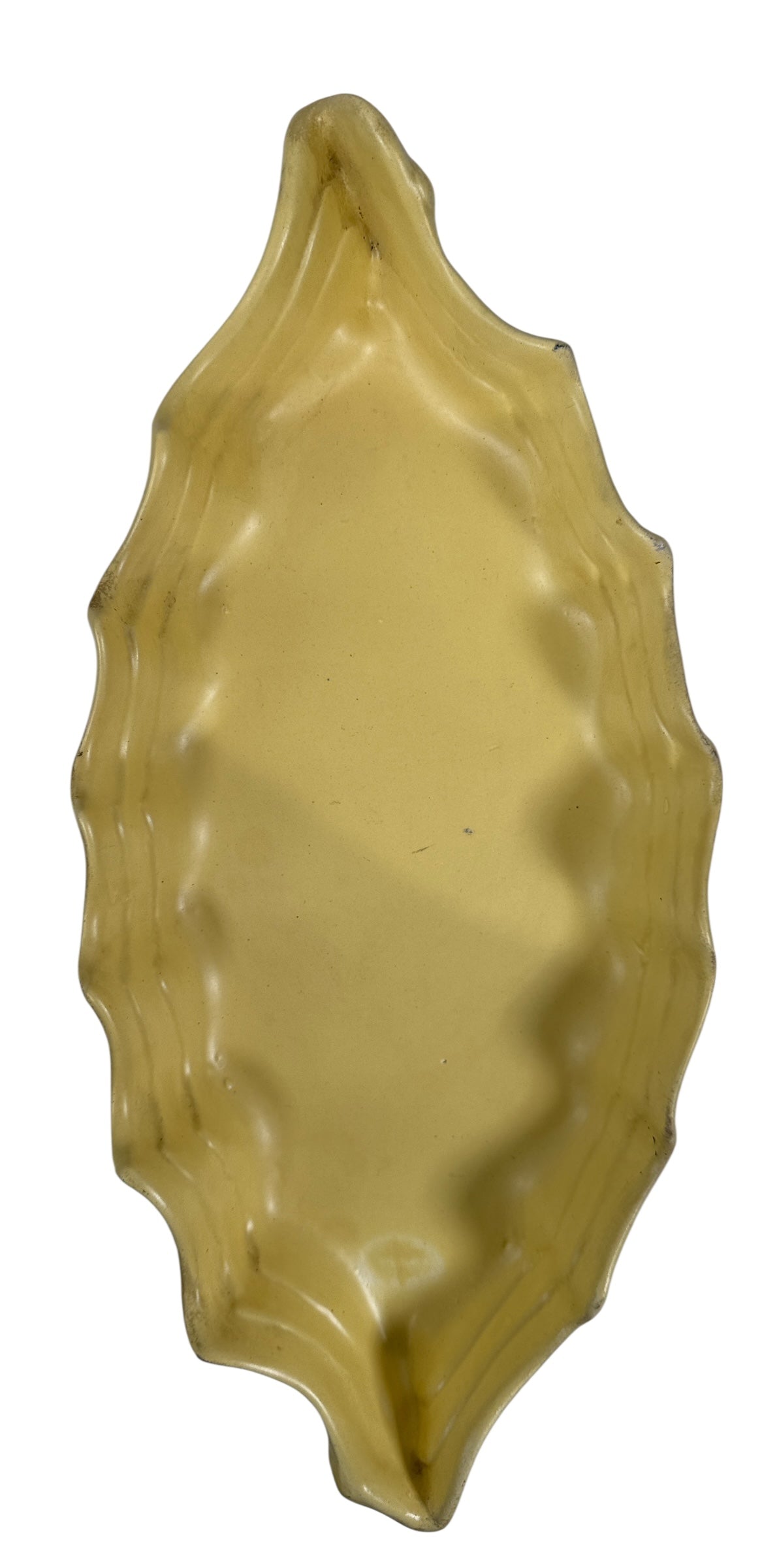 Jardinière en poterie Haeger du milieu du siècle – Bordure ondulée jaune 3343 USA