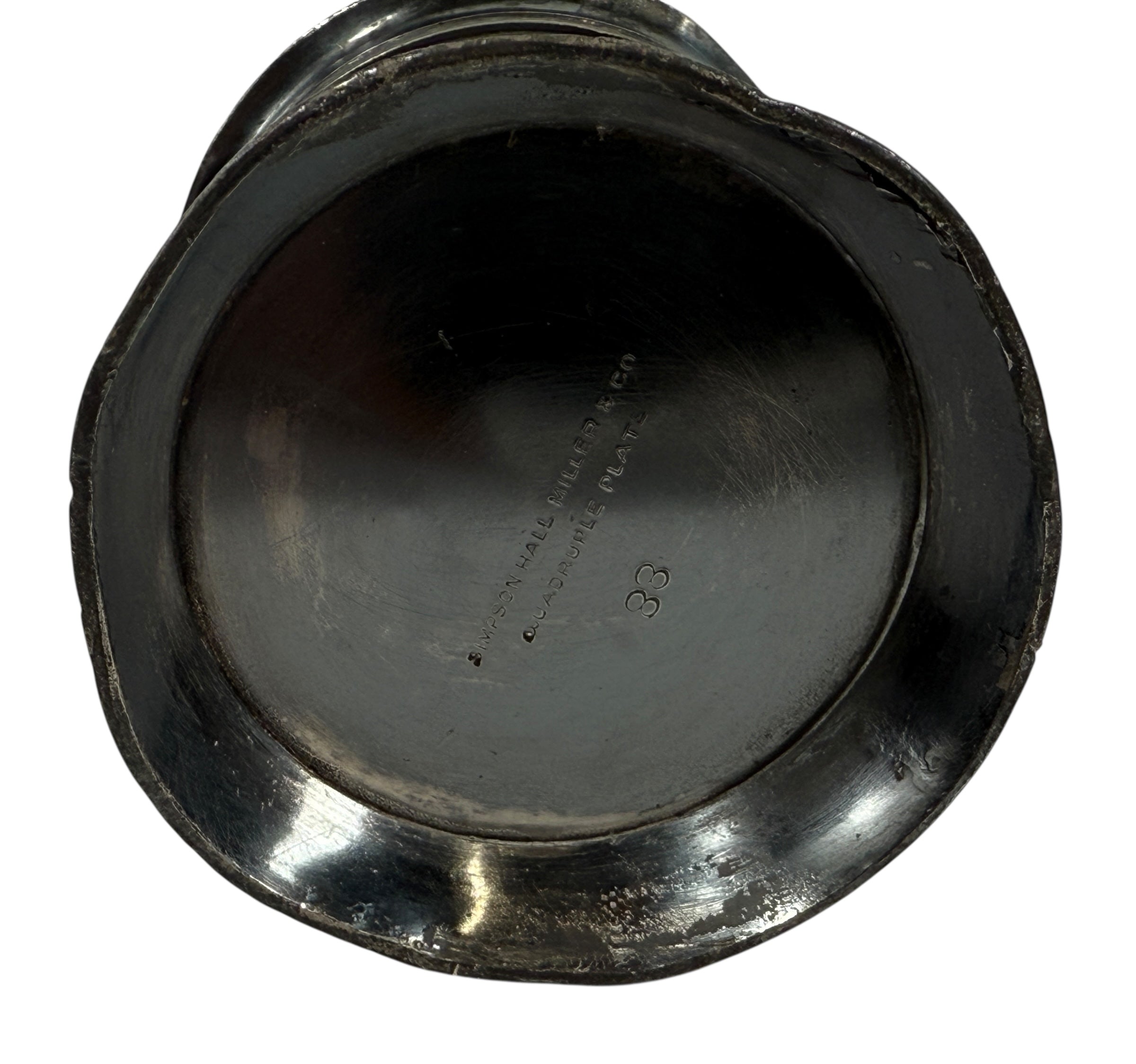 Victorian Quadruple Silverplate Mug – Simpson Hall Miller & Co. – Ornate Floral Design (c.1870–1895)