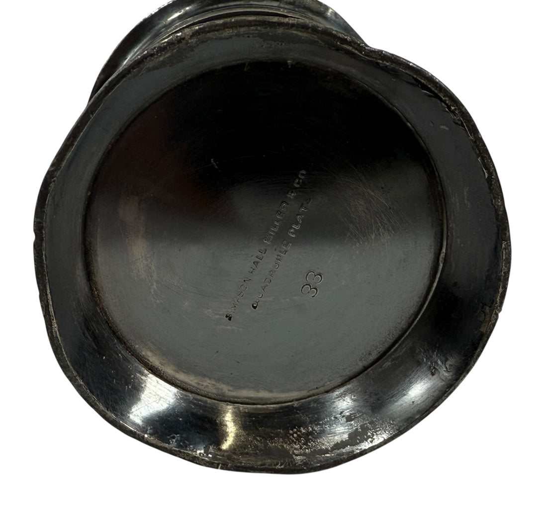 Victorian Quadruple Silverplate Mug – Simpson Hall Miller & Co. – Ornate Floral Design (c.1870–1895)