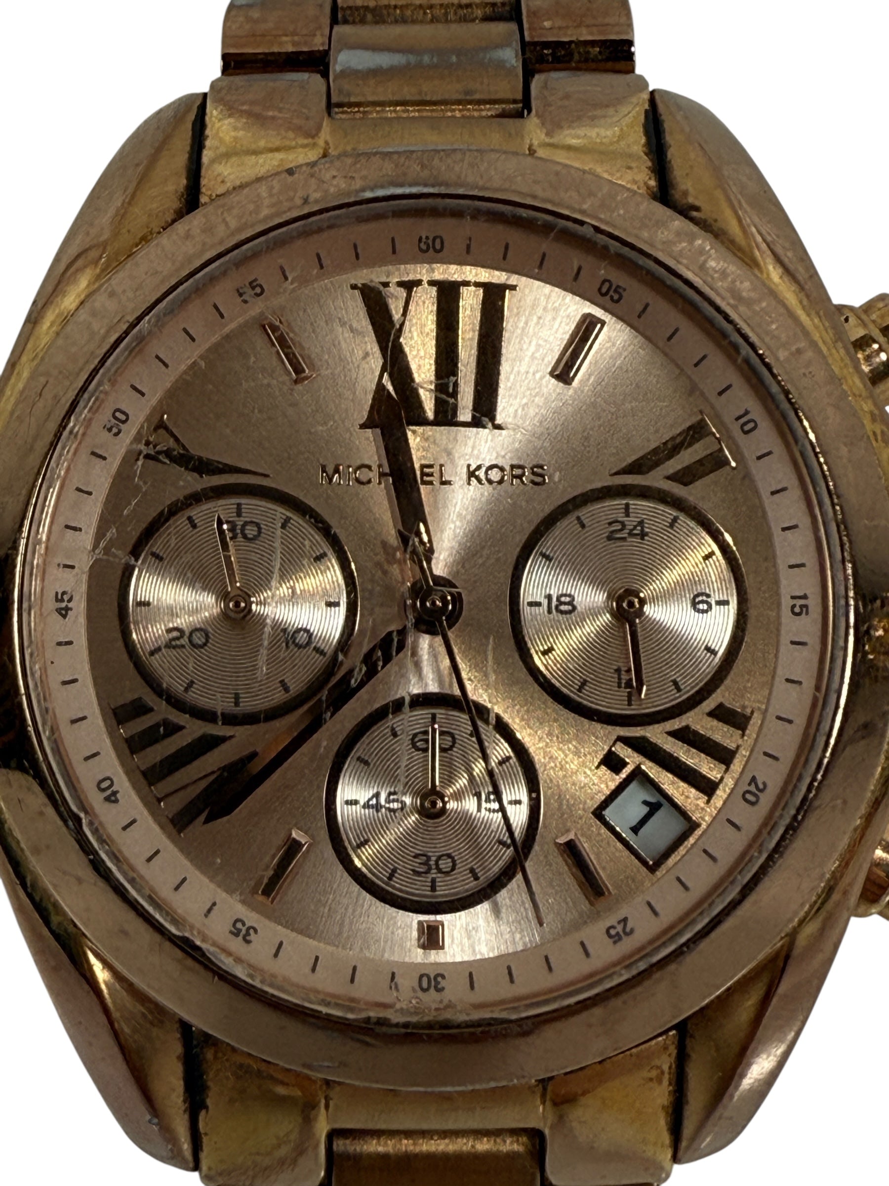 Michael Kors Bradshaw Mini MK5799 Rose-Gold Chronograph Watch, 36mm