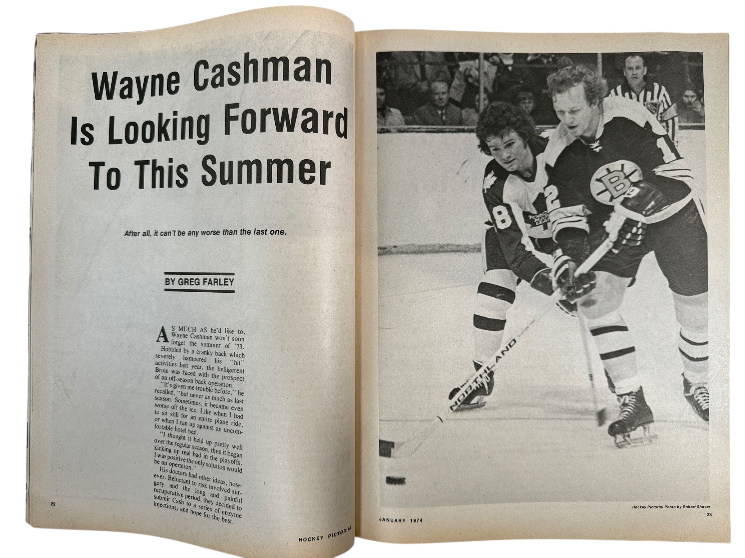 Vintage 1974 Hockey Pictorial – Bobby Orr Cover (No Poster)